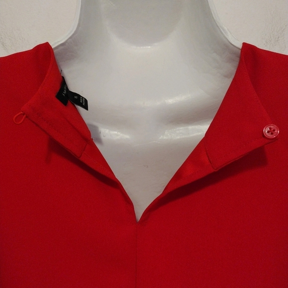 Ann Taylor - Red Short Sleeves Blouse - Picture 10 of 15